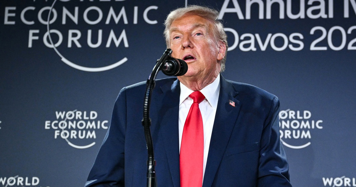 Trump's whirlwind day in Davos: From the Politics Desk