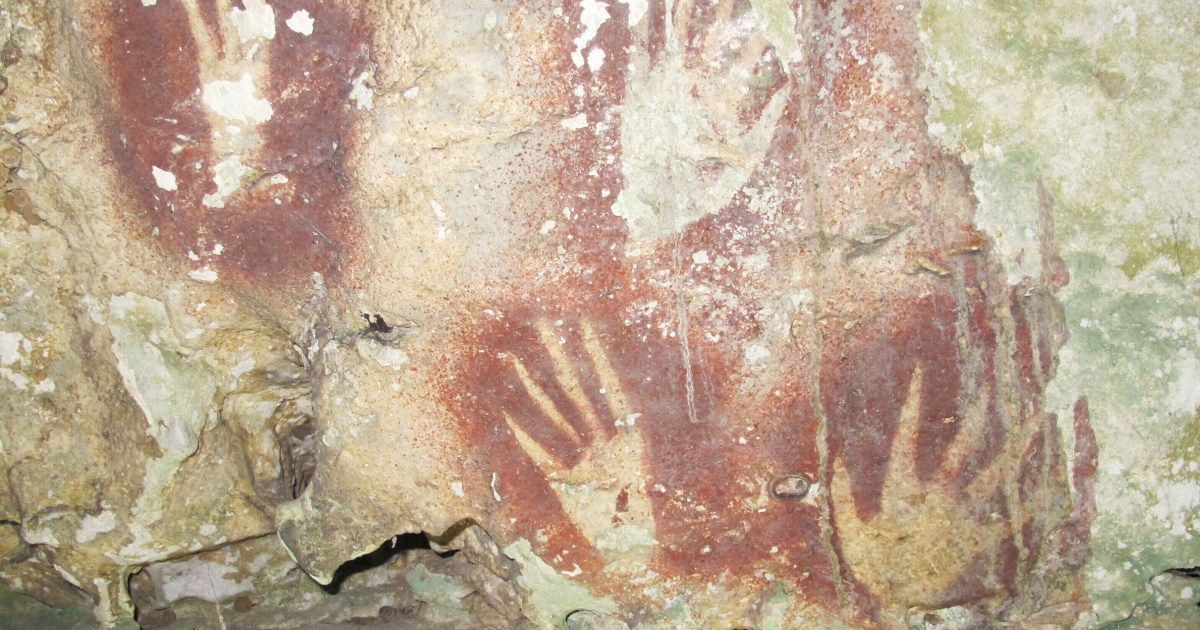 Hand stencil made almost 68,000 years ago is the oldest cave art ever found