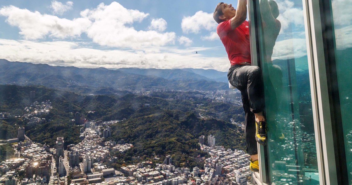 'It feels infinite': Alex Honnold describes his rope-free climb up Taipei 101 skyscraper
