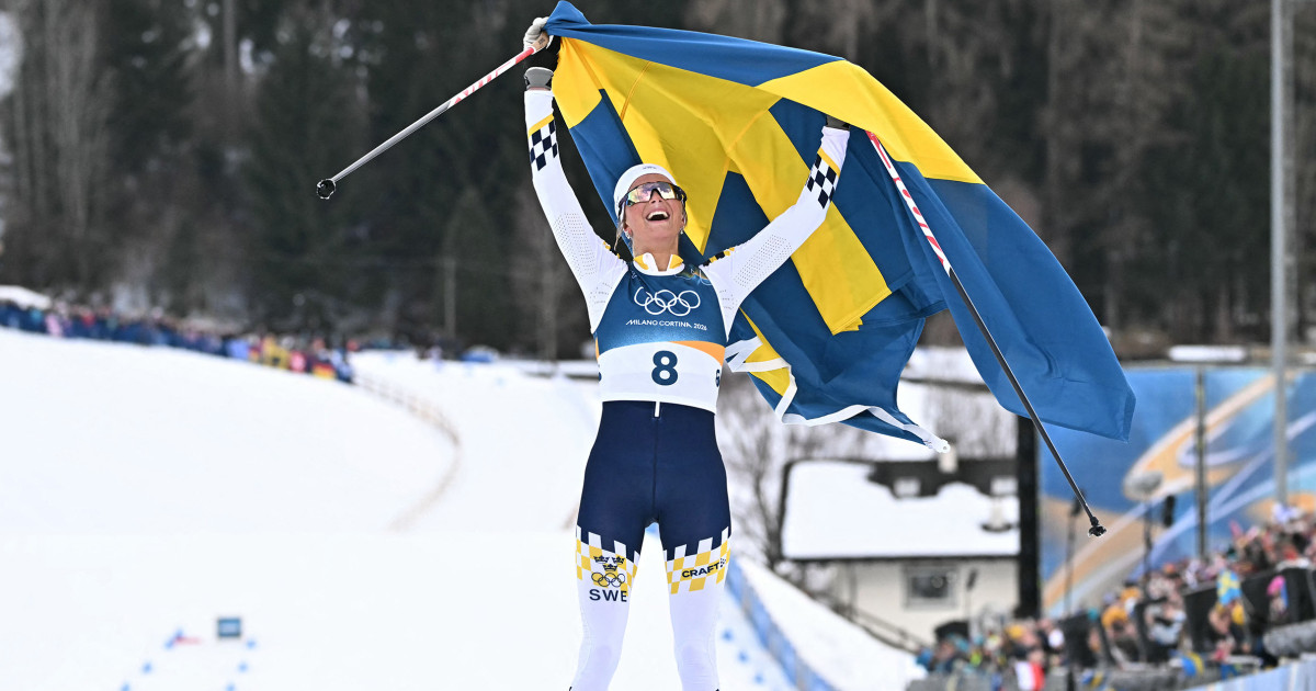 Sweden takes the top two spots in women's skiathalon
