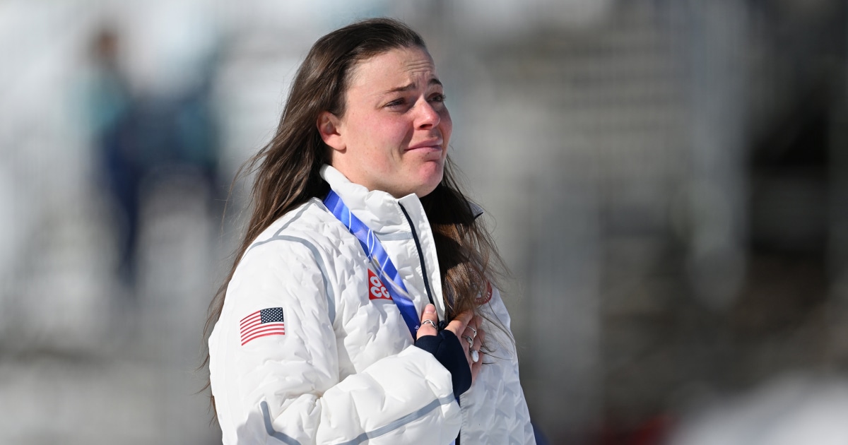 Breezy Johnson wins women's downhill, securing Team USA's first gold medal