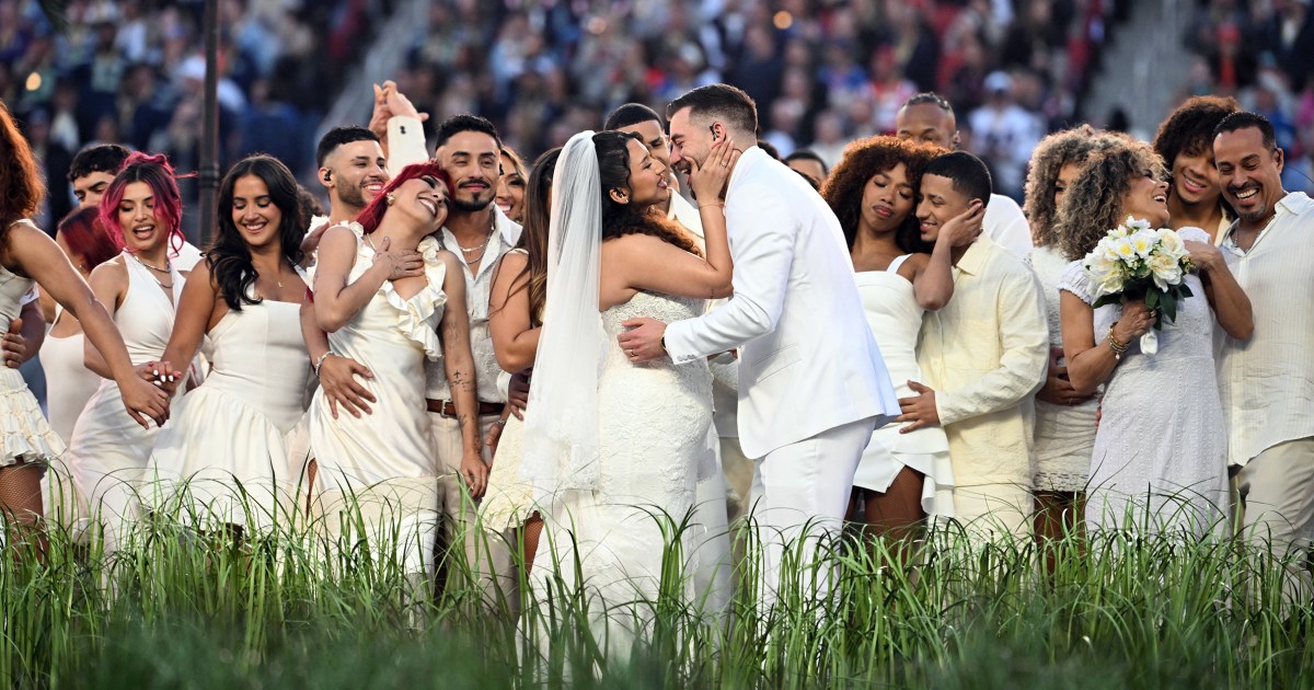 That wedding during Bad Bunny’s halftime show? It was real