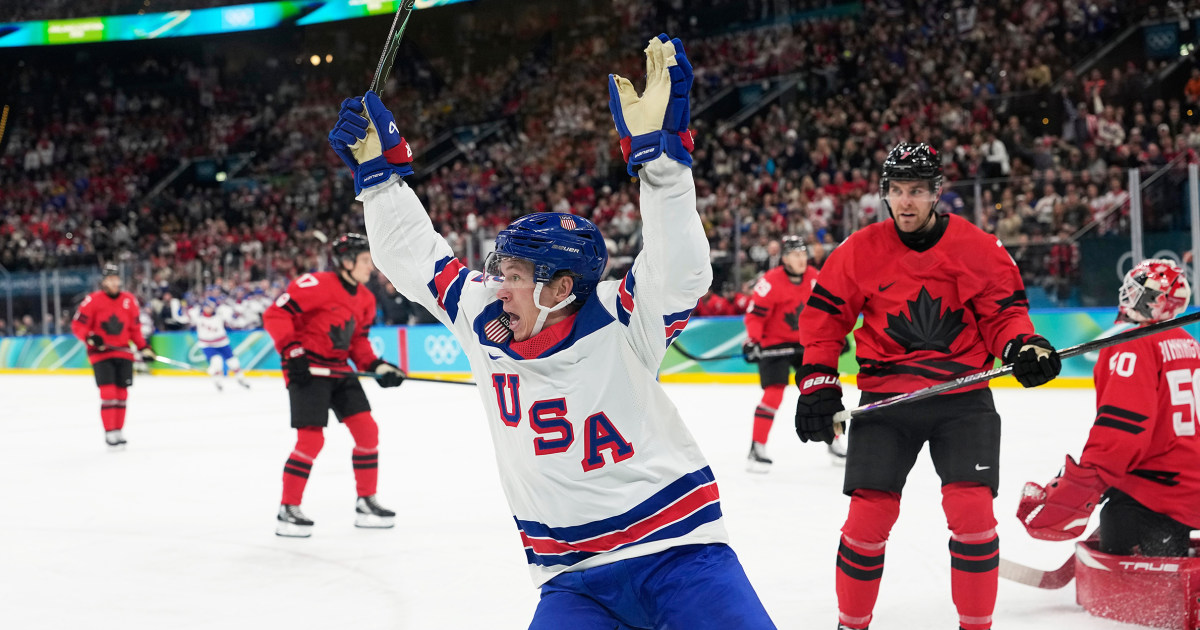 From the sports desk: 'That's American hockey right there'