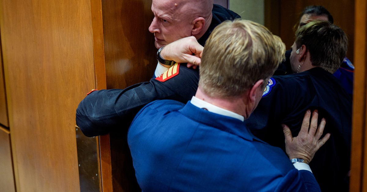 Gop Senator Assists Capitol Police With Removal Of Anti-war Protestor During Hearing