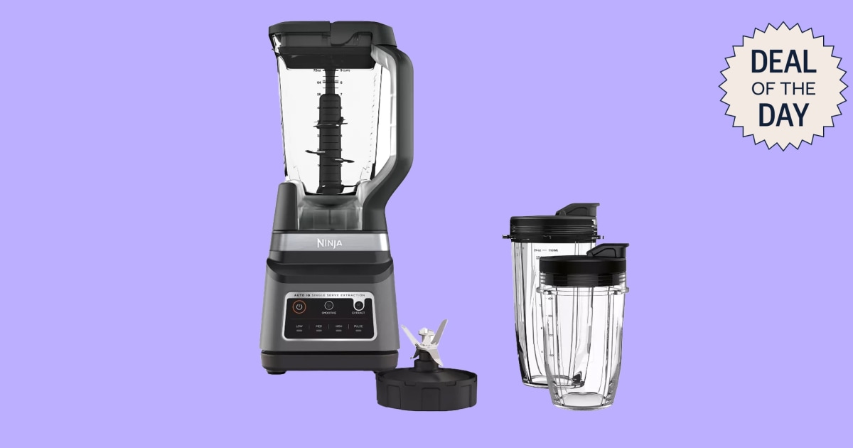 Whip up smoothies, soups, sauces and more with this blender from Ninja. Bonus: It’s 29% off right now