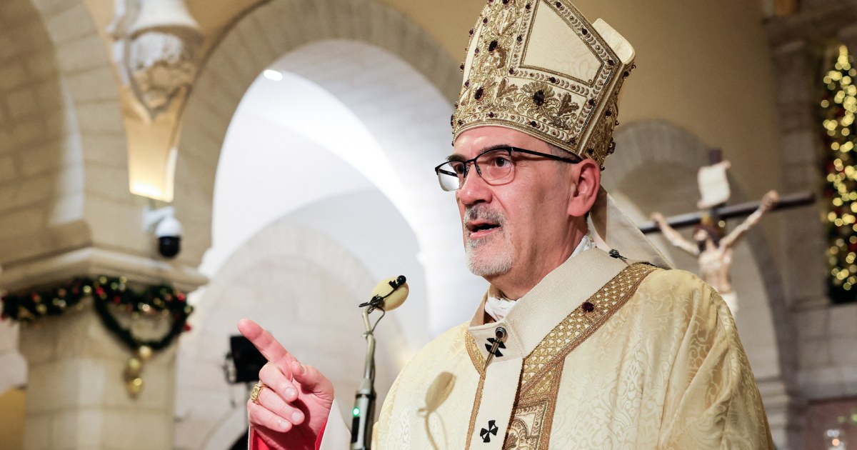 Israeli police block Catholic figures from Palm Sunday Mass at Jerusalem's Holy Sepulchre