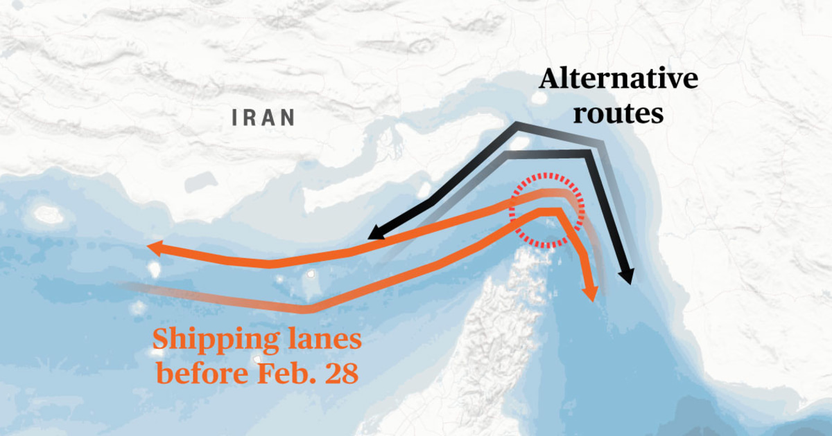 Graphic: Tracking ship traffic through the Strait of Hormuz