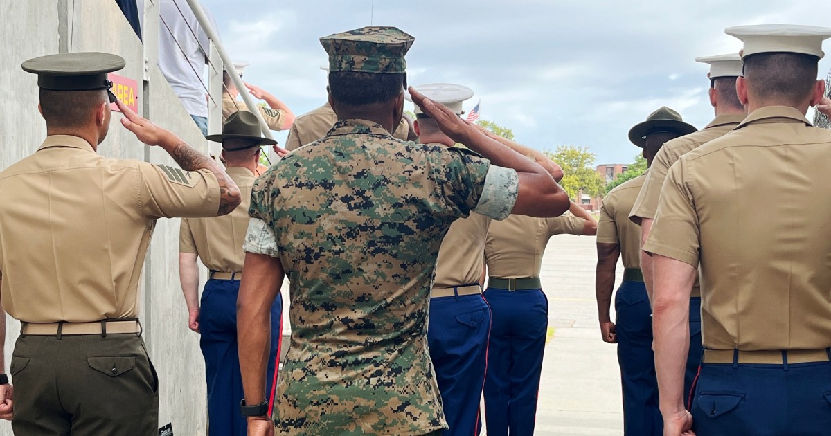 Some Marines Graduate Without Their Parents' Presence Amid Ice Fears