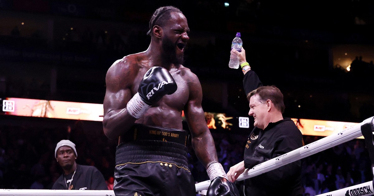 Former heavyweight champion Deontay Wilder edges a wild win over retiring Derek Chisora