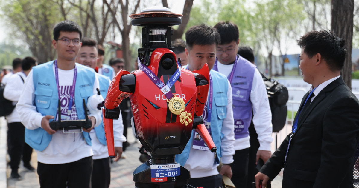 nbcnews.com - Humanoid robots race past humans in Beijing half-marathon, showing rapid advances