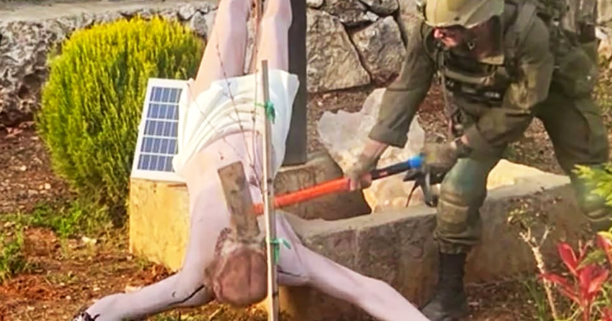 Israeli Soldier Seen Striking Jesus Statue In Lebanon, Sparking Condemnation