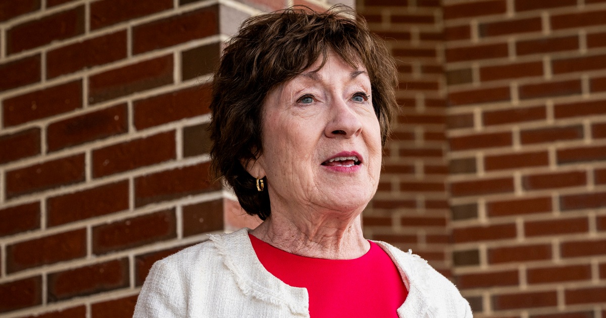 Sen. Susan Collins Reveals She Has Long Had Benign Essential Tremor
