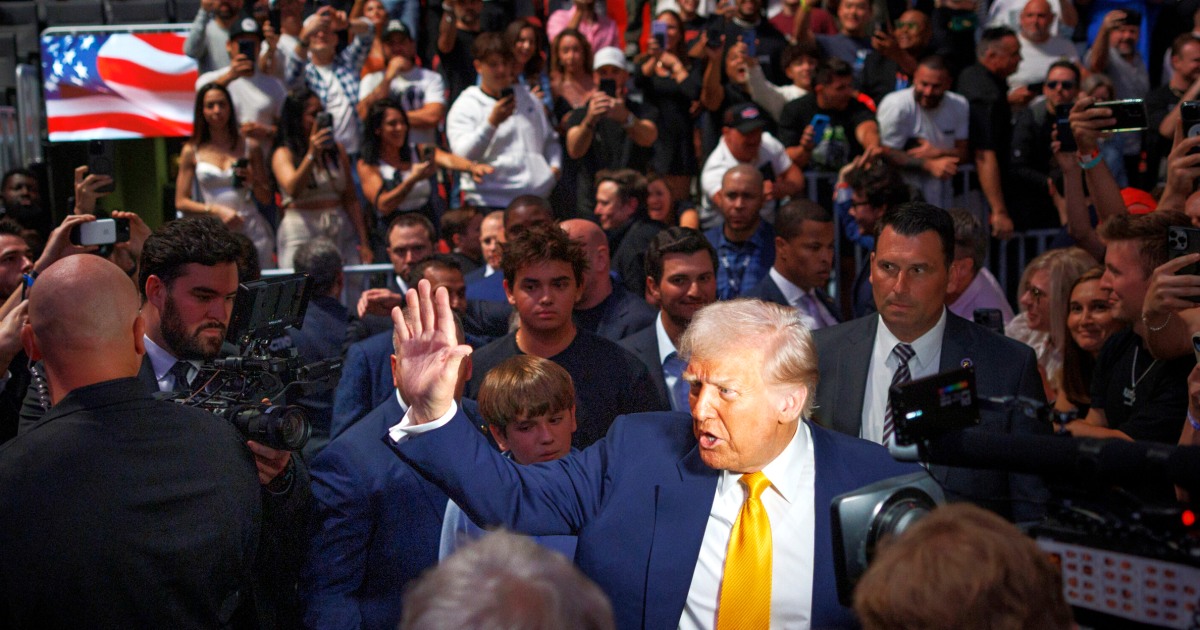 nbcnews.com - The cage match is on for tickets to Trump's UFC fight at the White House
