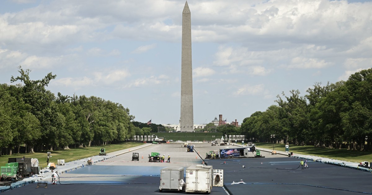 Preservation group sues Trump administration over effort to paint reflecting pool ‘American Flag Blue’