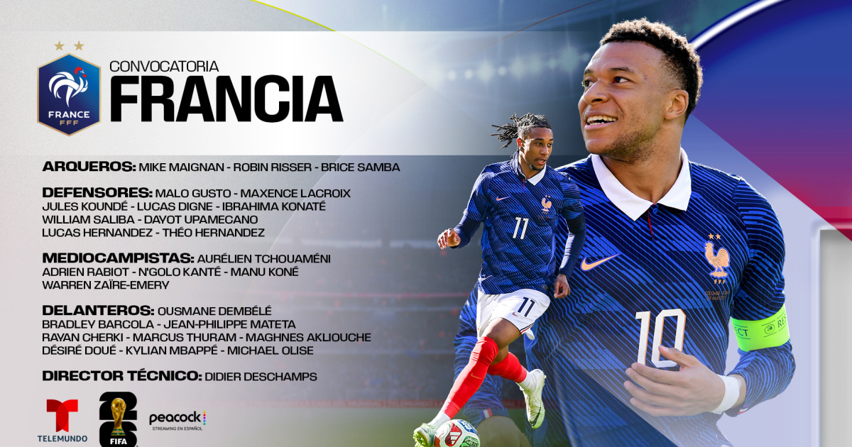 Francia y su imponente roster para el Mundial. ¿Quiénes está