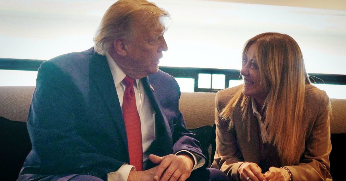 Trump ‘totally fabricated’ claim she begged him for a photo, Italy’s Giorgia Meloni says