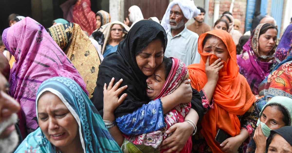At least 14 children killed as roof of tutoring center collapses in eastern Pakistan
