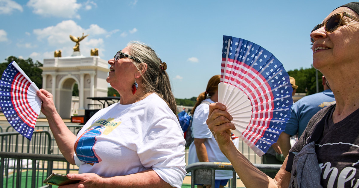 Finding freedom from the heat on July Fourth will be a challenge in eastern U.S.
