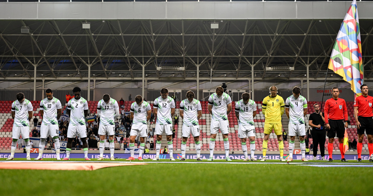 Photo: NBC News The story behind Israel vs Ireland: Black armbands and a one-man boycott