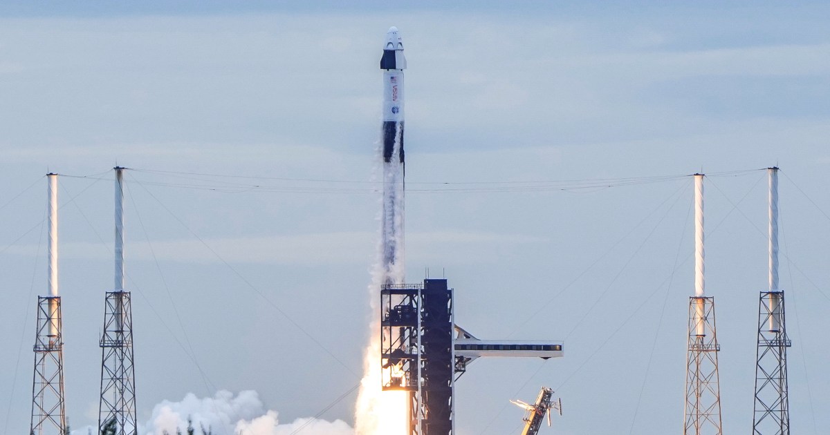 SpaceX launches 4 astronauts on a fast track to the International Space Station