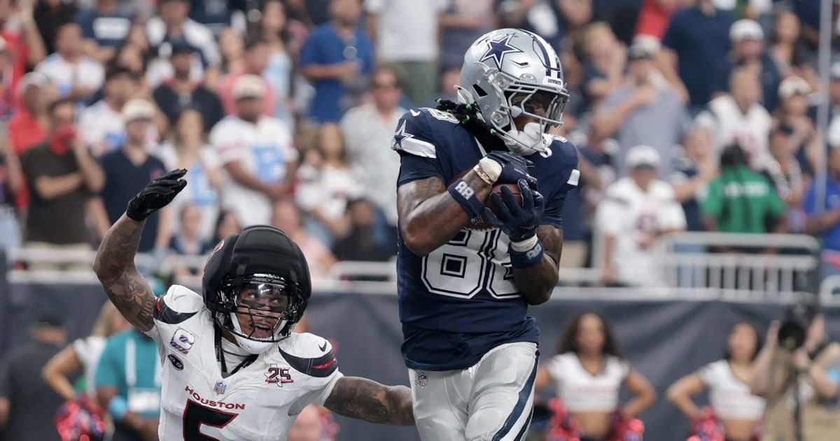 CeeDee Lamb’s late TD caps a wild Cowboys rally to beat winless Texans 34-30