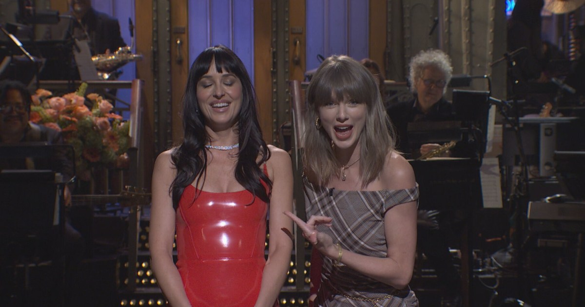 Η Τέιλορ Σουίφτ μπαίνει στο «SNL» για να αστειευτεί με την οικοδέσποινα Ντακότα Τζόνσον