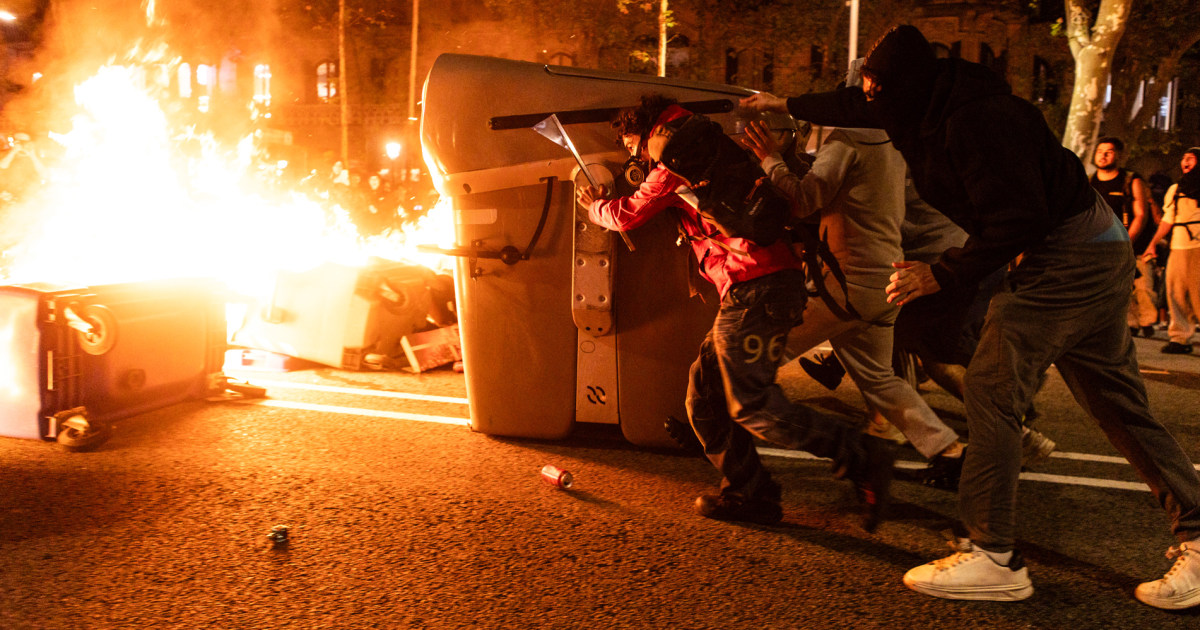 Spain’s government approves urgent measures on the country’s housing crisis, after an outbreak of violence in the coastal city of Barcelona saw tens of thousands taking to the streets.