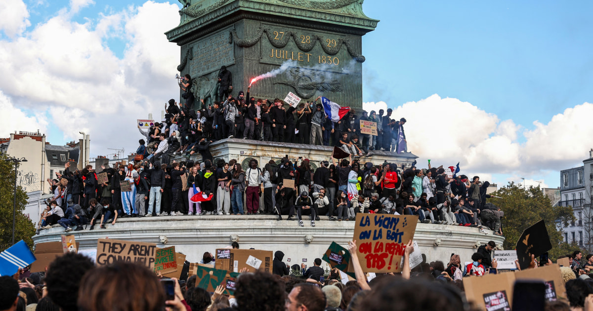 ‘Too young to vote, old enough to be tear gassed’: French students’ anger at police tactics swells – NBC News  www.nbcnews.com