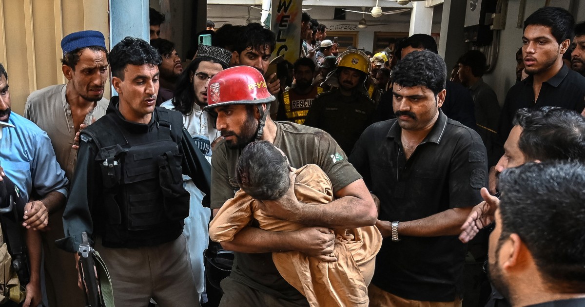 School roof collapse in Pakistan kills at least 27 students and one teacher