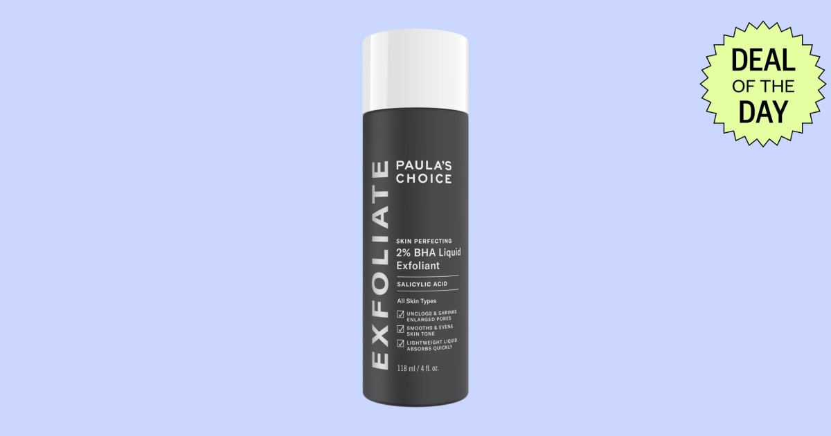 The Paula’s Choice BHA exfoliant is 20% off, plus 7 other bestsellers on sale today