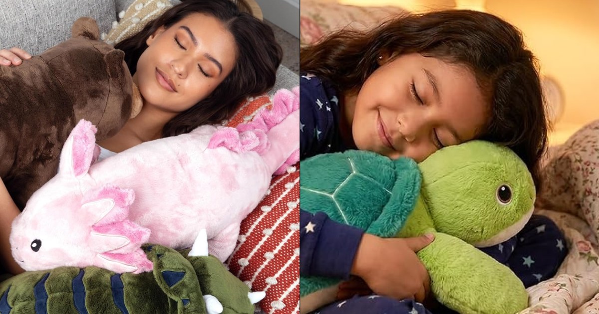 These weighted stuffed animals are the adult version of a security blanket