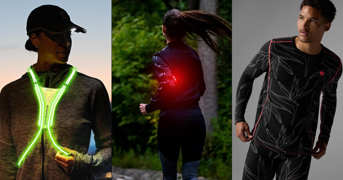 Running in the dark? This reflective running gear will help you stay safe
