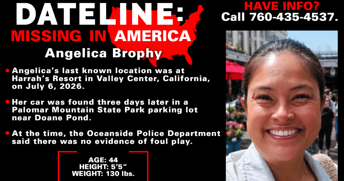 Oceanside, California, nurse Angelica Brophy has been missing since ...