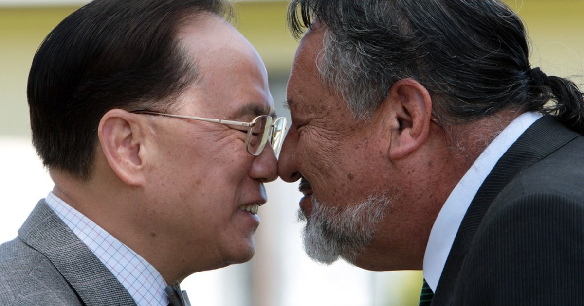 It's who you nose Leader greeted in New Zealand