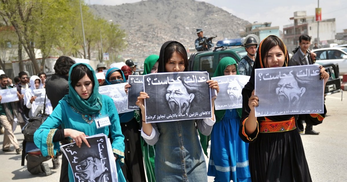 Where Is Justice Afghans March To Protest Violence Against Women