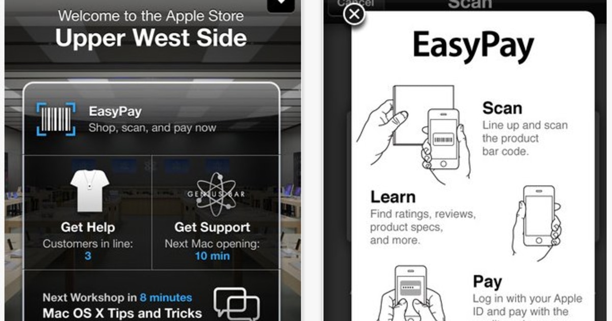 App adds selfcheckout and pickup options to Apple Store