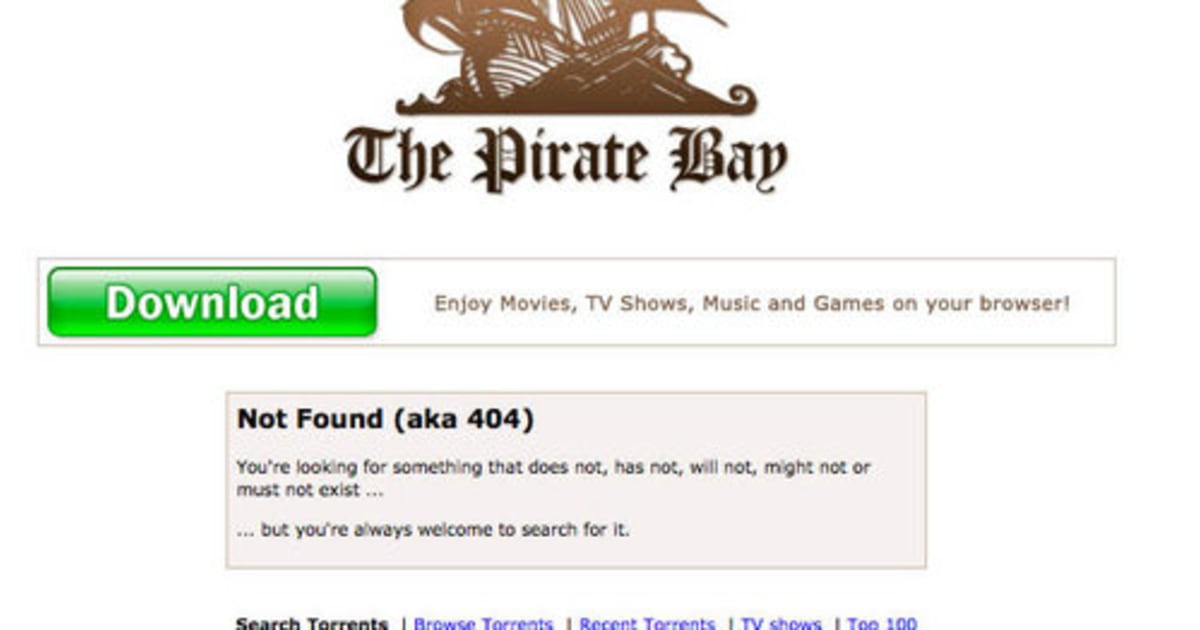 download torrent 404 not found