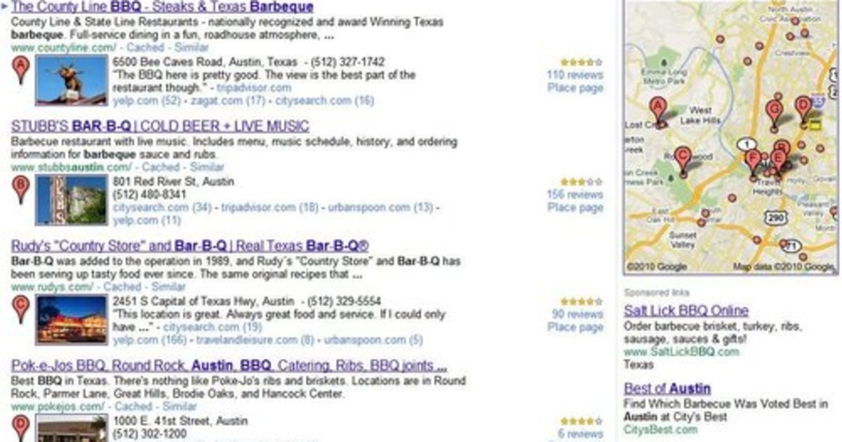 Google refines local search with Place Search tool