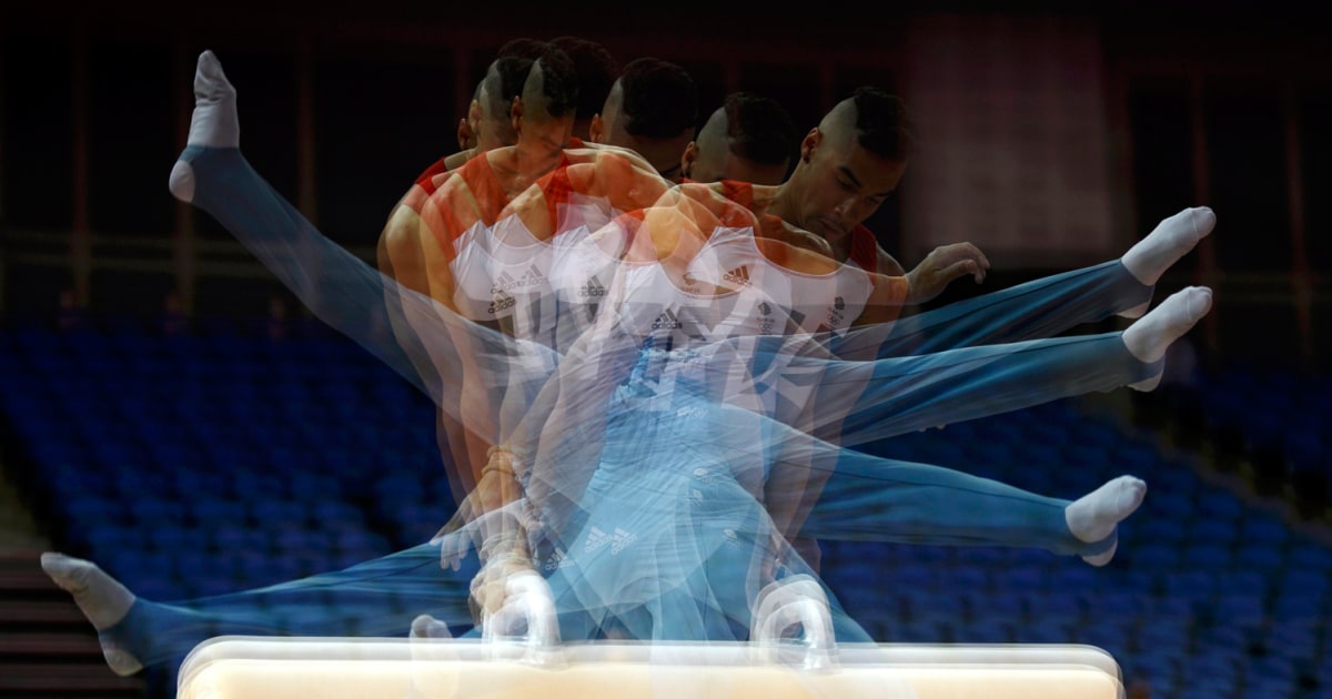 Capturing an Olympian's many movements on the pommel horse