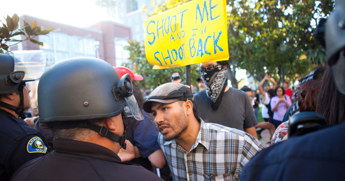 After police shootings and protests, mother pleads: 'Stop the violence'