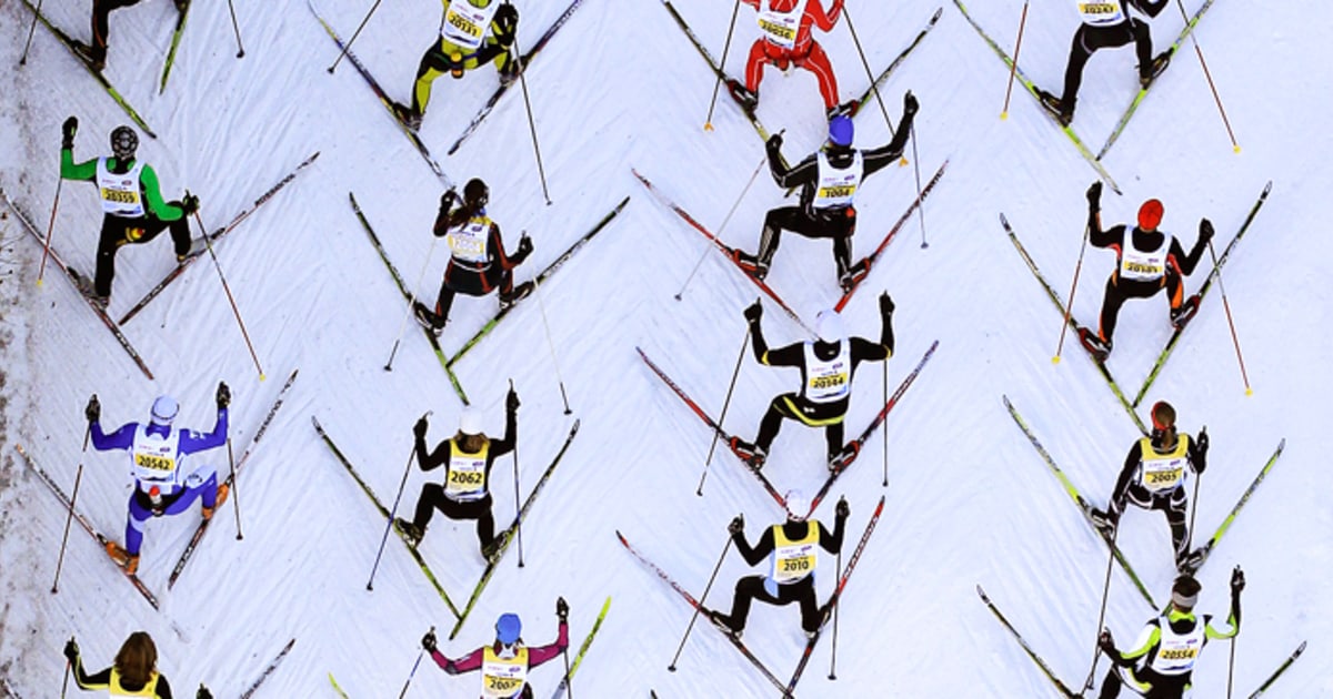 More than 11,000 cross-country skiers participate in marathon race