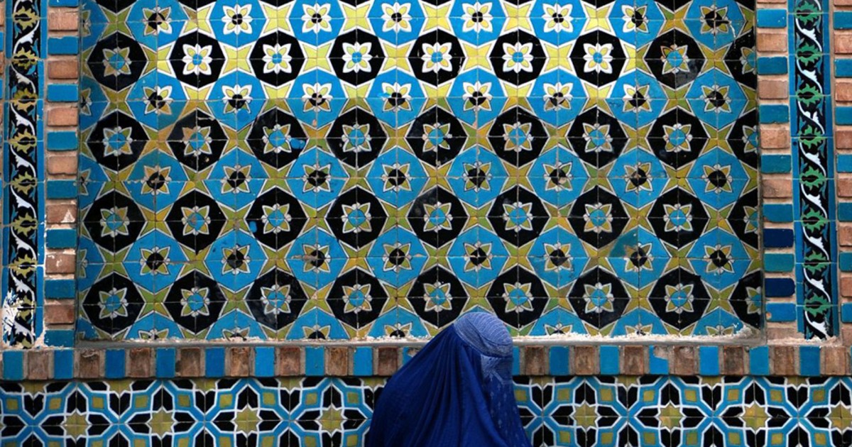 Afghanistan in blue