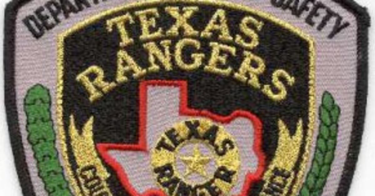 Texas Rangers circle star cut-out badge - Badges - Western and