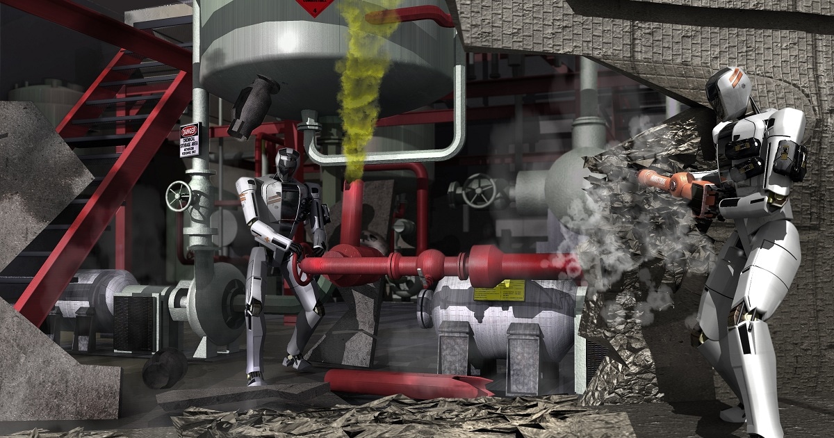 HUMAN ROBOT × チュウカタベタイ Human-like robots to gear up for disasters