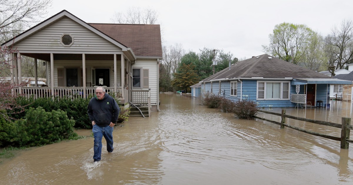 Downpour slams Indiana as storm system heads for East Coast