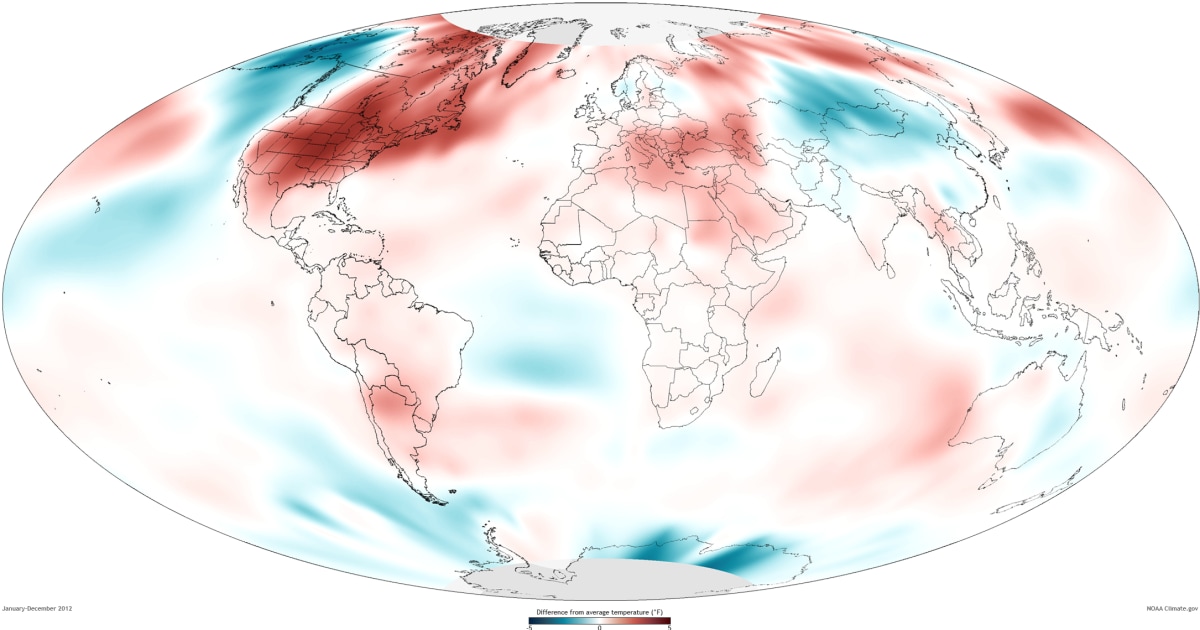 World continues to broil, NOAA's 2012 report on warming finds