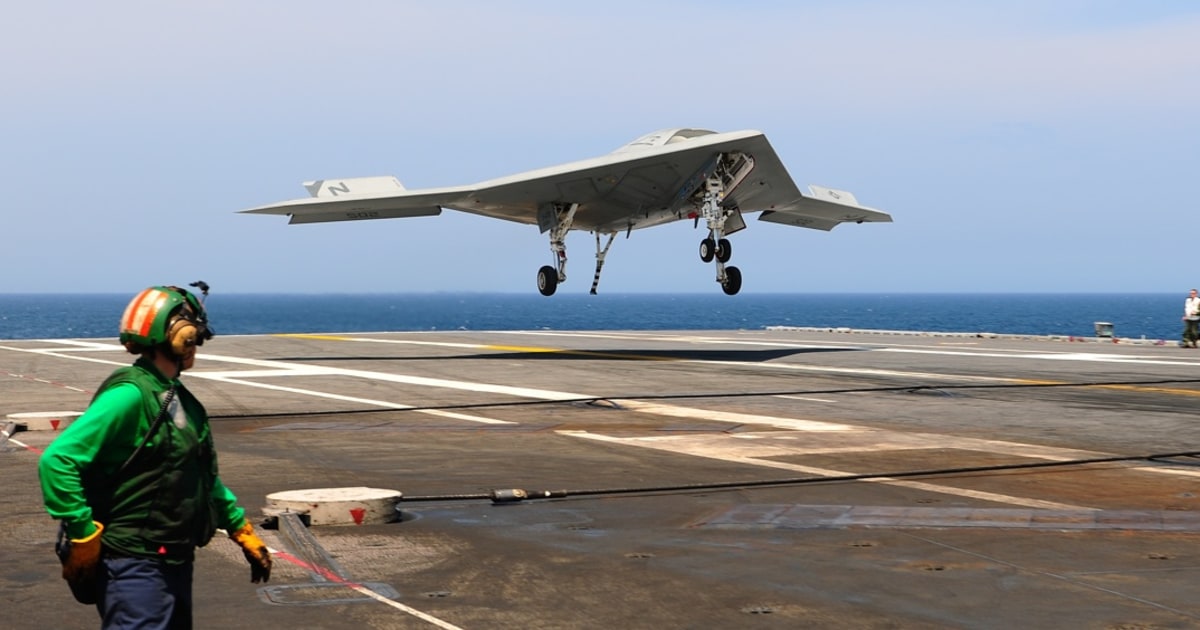 X47B drone returns to roost after historic flight testing