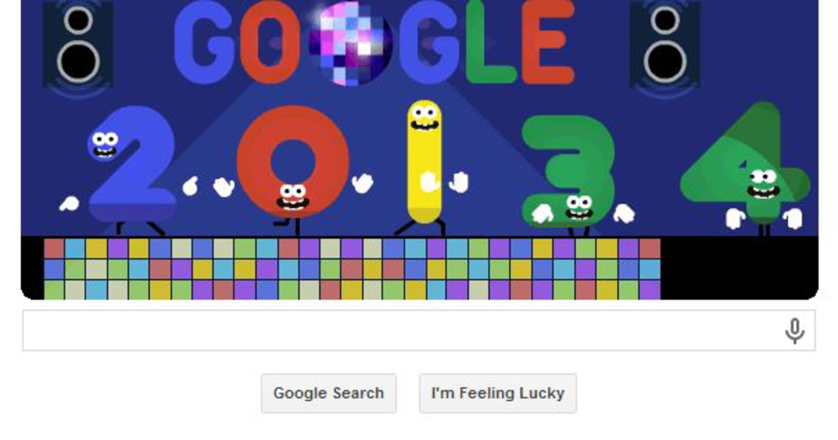 Google Welcomes 2014 With Disco Doodle