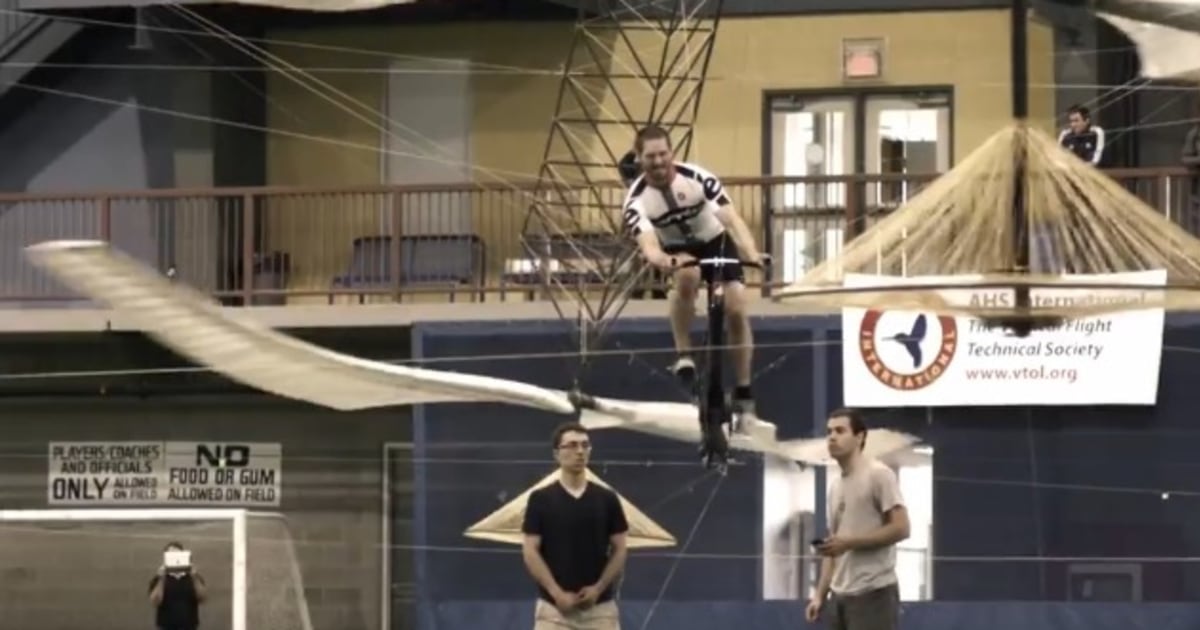 Humanpowered helicopter takes prize with recordbreaking flight