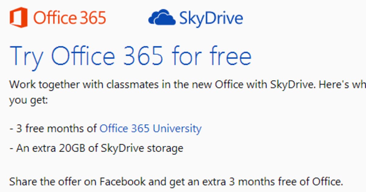 Microsoft offering 6 free months of Office 365 for students and teachers